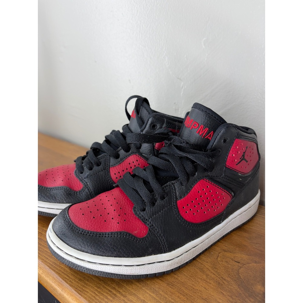 Nike Jordan Access Bred Black Red Kids Sneakers AV7941-006 Size 5Y